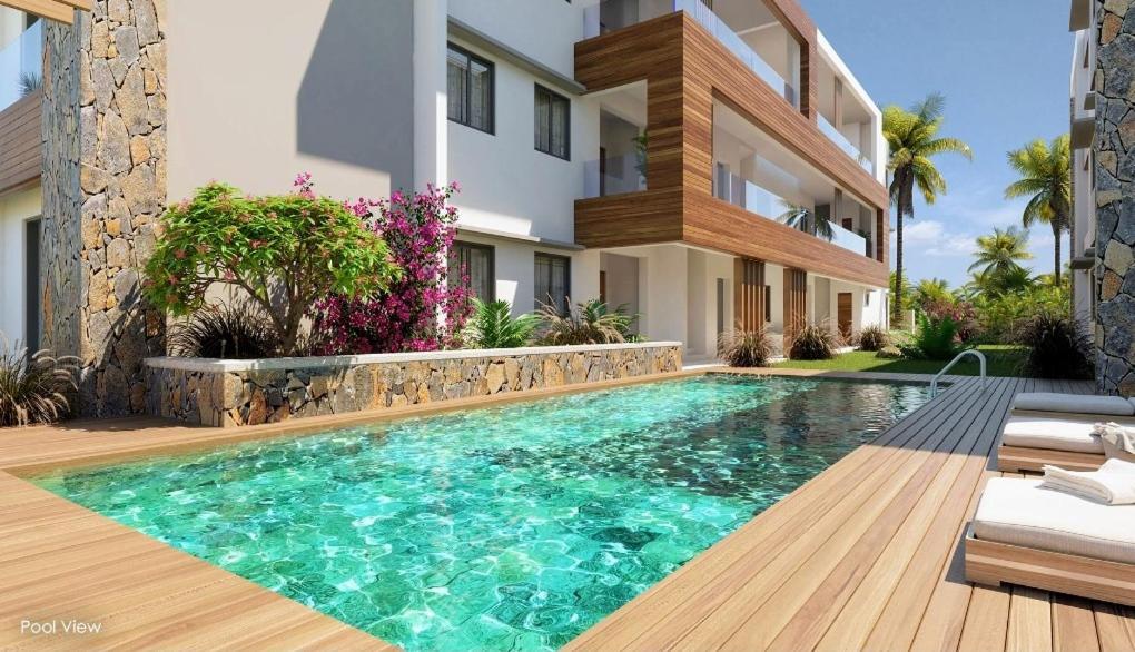 Appt Neuf De 2Ch Ds Residence Avec Piscine, Route Cotiere Grand Bay Ngoại thất bức ảnh